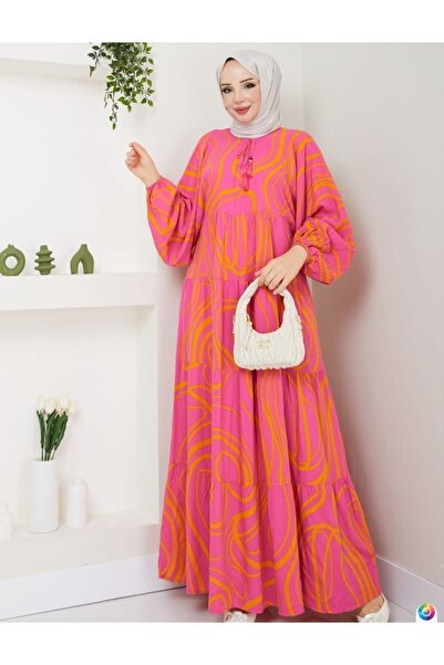 Meryemce Butik SALAŞ PAMUK VİSKON ELBİSE
