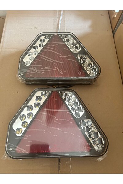 GUMUSONLINE TRAKTÖR Uyumlu LEDLİ ÜÇGEN STOP LAMBASI SAĞ SOL TAKIM