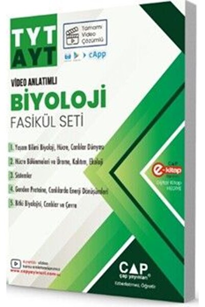 Çap Yayınları Çap TYT AYT Biyoloji Video Anlatımlı Fasikül Seti