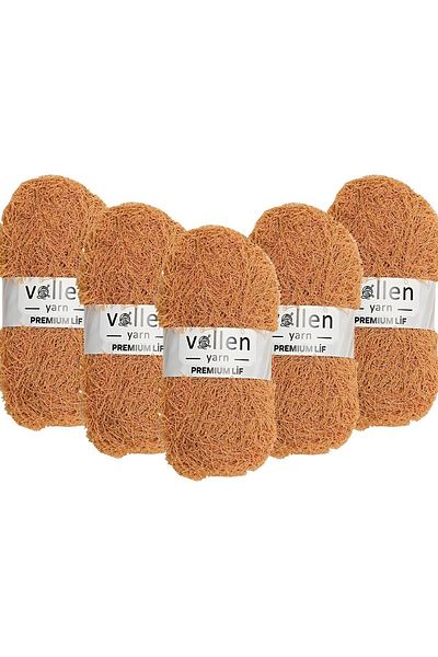 vollen yarn 5 Pieces Premium Hard Bath Loofah Rope, fringed Rope, hand knitting rope, hard washcloth rope