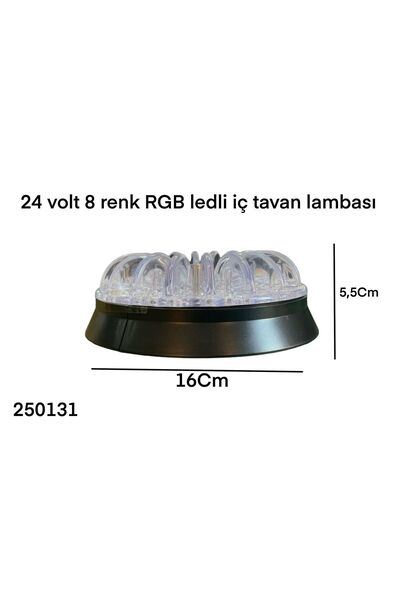 gcstore 24 Volt 8 Renk İç Tavan Dekor Led Lamba Multi Fonksiyon Özelliklİ Ani...