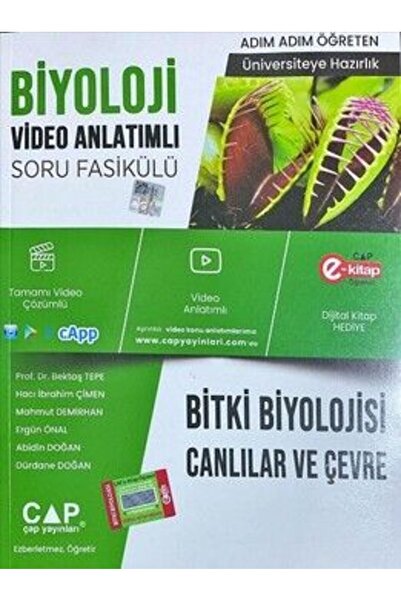 Çap Yayınları Biyoloji Bitki Biyoloji Canlılar Ve Çevre Konu Anlatımlı Soru B...