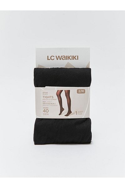 LC Waikiki Lcw Dream Black Women's 40 Denier Plain Pantyhose