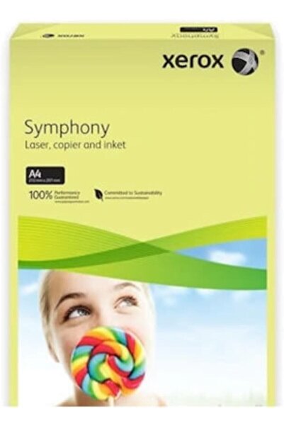 Xerox A4 80gr/500 Symphony Sarı Fotokopi Kağıdı 3r93975
