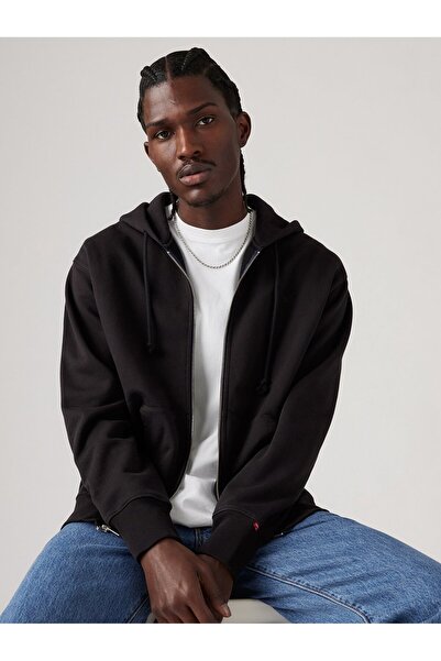 Levi's Pánská černá mikina Levis s kapucí – CArdigAn A9265-0000 na zip