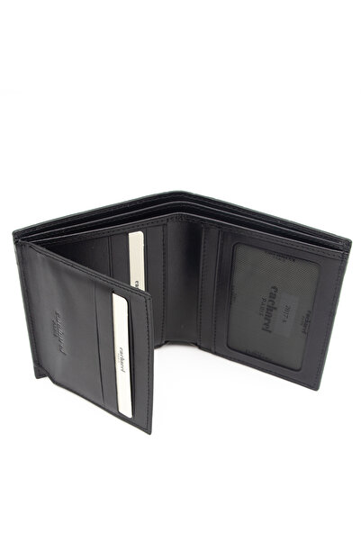Cacharel Men's WAllet 2017A55 - BlACk Analine LeAther