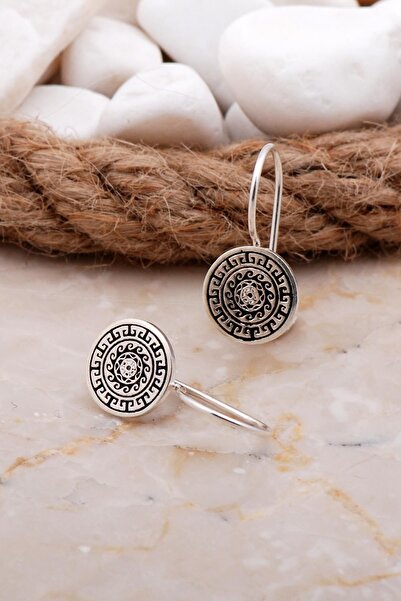 Sümer Telkari Anadolu Motifli Elişi Gümüş Küpe 5927