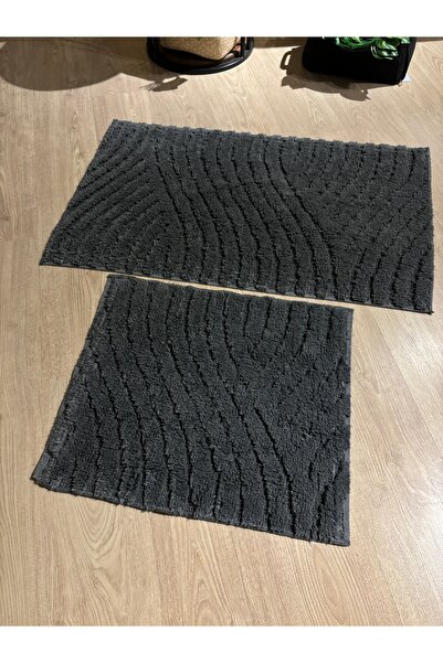 MaVaux Lilium Набір з 2 натуральних бавовняних килимків для ванної кімнати - 60x100 50x60 см