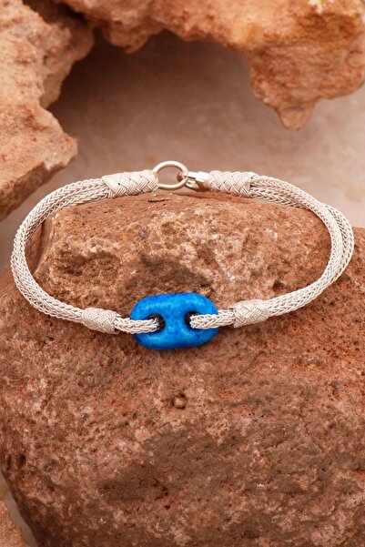 Sümer Telkari Süryani Nazar Boncuğu Kazaziye İşlemeli gümüş Bileklik 4379