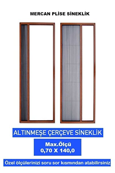 Mercan Plise Mercan-plise Akordiyon Sürgülü Pencere Sineklikleri En-0.70 Boy-140.0
