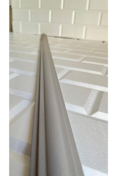 DECOSA Toprak Gri Minella01 Duvar Çıtası Dekoratif Kendinden Yapışkanlı Stropiyer 4cm 100 Cm