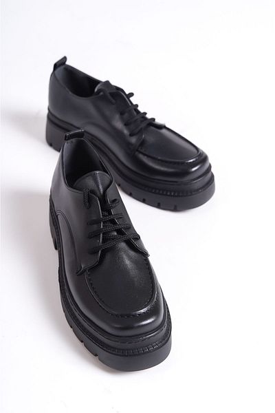 Shoesers Дамски ежедневни мокасини с дебела подметка и мокасини с връзки