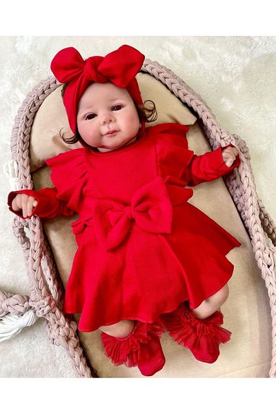 pony baby 'pony ile özel hisset' Romper Dress - Bow Detail and Bandana (socking Is Selling Separate)