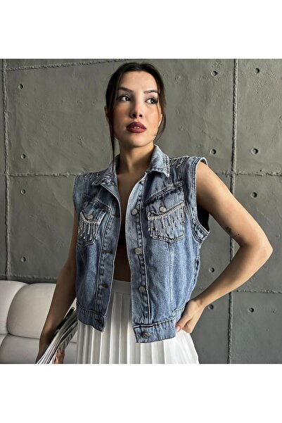 Ekim Store Stoned Denim Vest