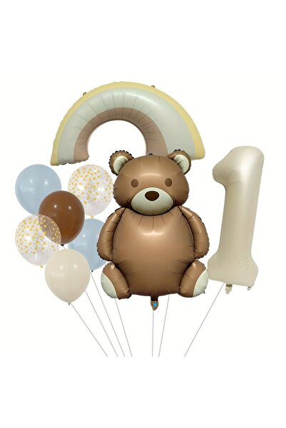 Mini Parti MİNİ PARTY STORE OTURAN AYI BALON SETİ