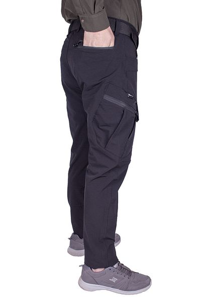Nikbin Παντελόνι Tactical - Ελαστικό, ελαφρύ, Lycra Cargo Pocket (Καλοκαίρι - Μαύρο)