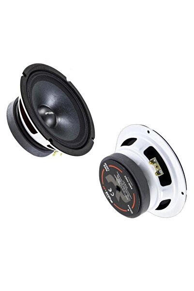 For-X Oto Mıdrange Yeni Seri Kırmızı Kasa 16cm 200w 2 Adet Kapaksız Xmd-3065