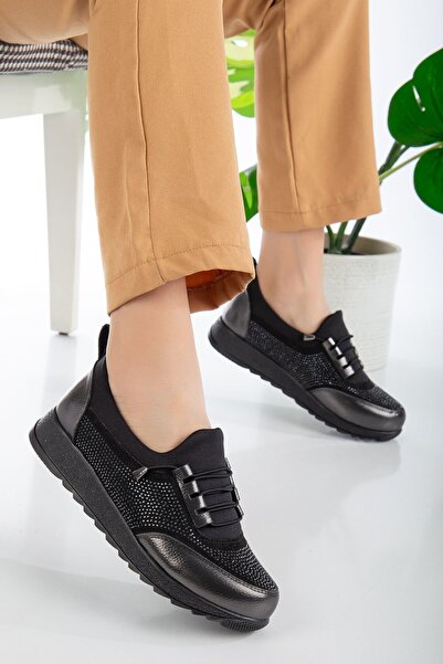 welasca Pantofi sport ortopedici clasici de zi cu zi pentru damă, model strâm...