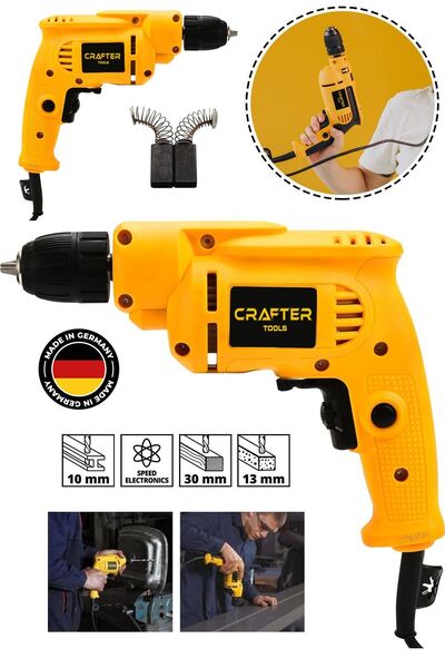 CRAFTERTOOLS Germany 580 Watt 10mm Profesyonel Elektrikli Matkap