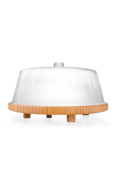 Bambum Hira - Bamboo Cake Jar with Glass Lid 30 cm
