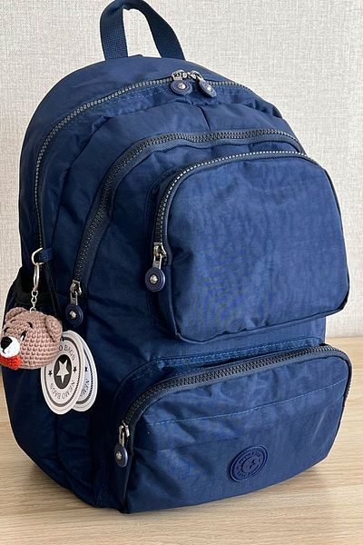 NEMO BAGS Unisex Navy Blue Backpack Σχολική Τσάντα Τσάντα ταξιδιού Laptop Αδιάβροχη / Μπρελόκ Amigurumi
