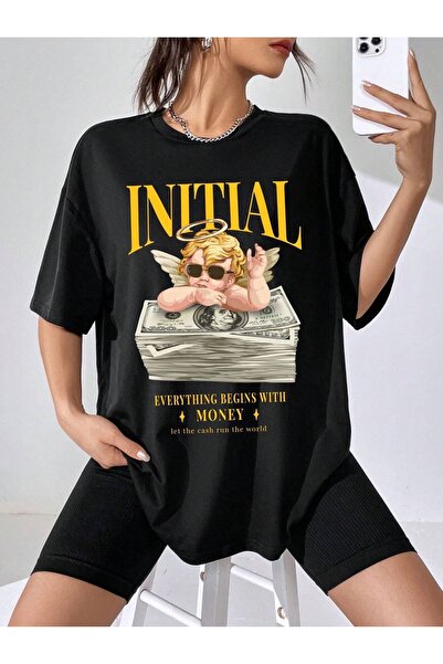 Jose Clothing Μπλουζάκι Oversize με στάμπα από οργανικό βαμβάκι