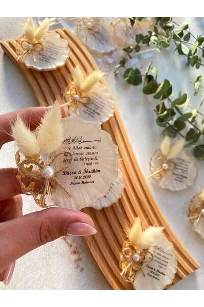 Gami Handmade Epoksi Magnet 25 Adet Söz Nişan Nikah Düğün Kına Hediyelik Organizasyon