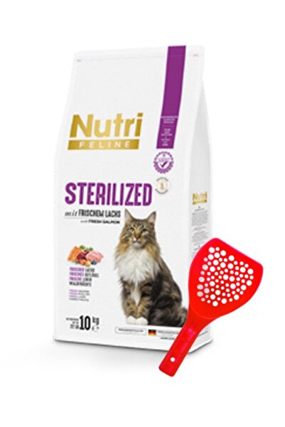 Nutri Feline Sterilized - Glutensiz ve Taze Somonlu 10kg Kedi Maması