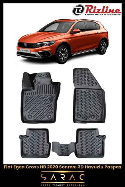 Rizline Fiat Egea Cross Hb 2021 Model Uyumlu 3d Havuzlu Paspas