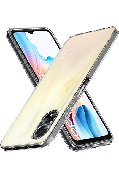 Rivor Oppo A38 Uyumlu Kılıf Kamera Korumalı Süper Şeffaf Esnek Renksiz Siliko...