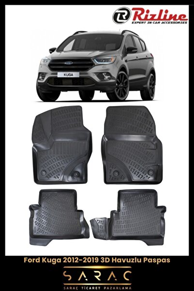Rizline Ford Kuga 2018 Model 3d Havuzlu Paspas