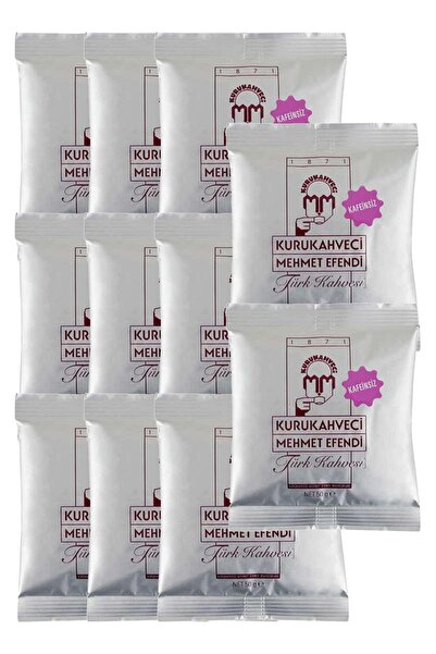 Mehmet Efendi قهوة تركية خالية من الكافيين 50 جرام عبوة فويل × 11 قطعة8690627...