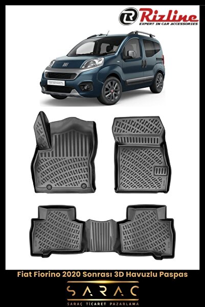 Rizline Fiat Fiorino Dizel 2023 Model 3d Havuzlu Paspas