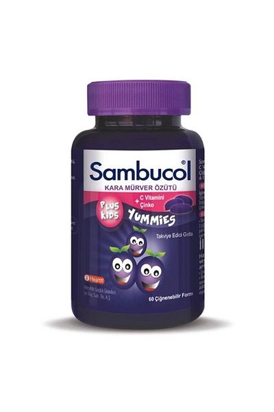 Sambucol Plus Kids Yummies - 60 Chewable Tablets