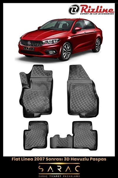 Rizline Fiat Linea 2023 Model 3d Havuzlu Paspas