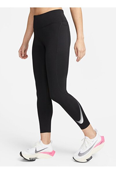 Nike Siyah Kadın Tayt DX0948-010 W NK DF FST SW HBR MR 7/