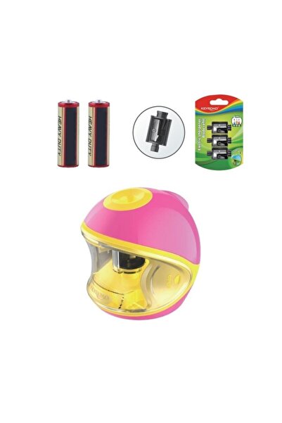KEYROAD Pilli Otomatik Kalemtraş Kr971783 Pembe + 2'li Pil + 3 Adet Kalemtraş...