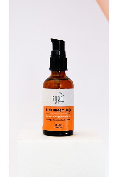 Kyphi Natural Sweet Almond Oil (Prunus Amygdalus Dulcis) 100% Pure - Cold Pressed 50ml