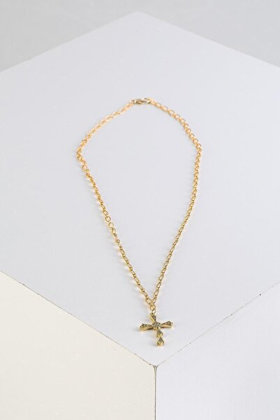 New Obsessions Celtic Haç Zirkon Taşlı Zincirli Kolye