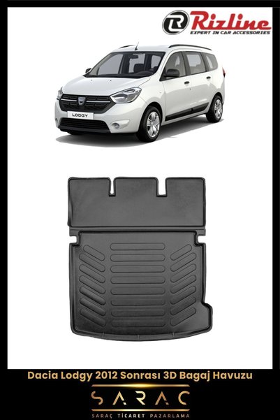 Rizline Dacia Lodgy 2015 Model 3d Bagaj Havuzu