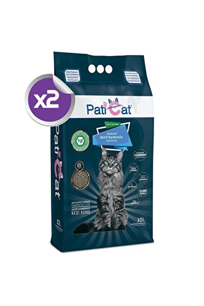 Paticat Aktif Karbonlu Topaklanan Kedi Kumu 2x10lt