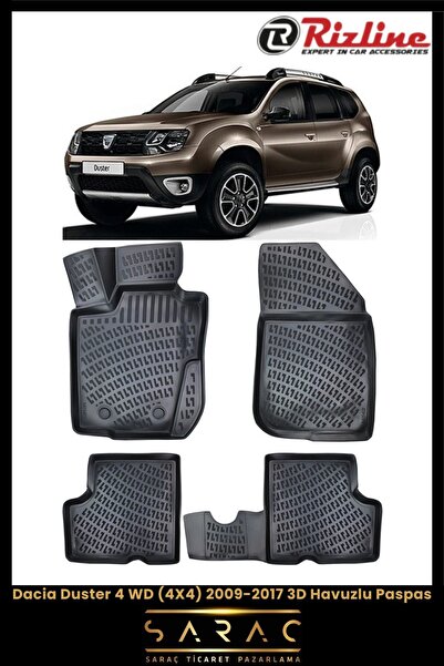 Rizline Dacia Duster 4x4 2015 Model 3d Havuzlu Paspas