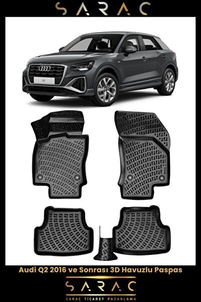 Rizline Audi Q2 2020 Model 3d Havuzlu Paspas