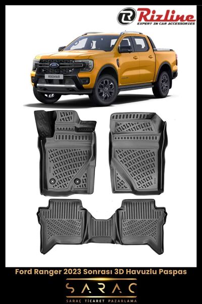Rizline Ford Ranger 2024 Model 3d Havuzlu Paspas