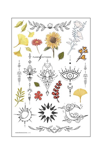 Flash Tattoos® Sonbahar Gec?ici Dovme