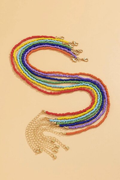 New Obsessions 7'li Kum Boncuk Kolye Seti