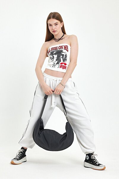 Fluffy Turkey Waterproof Moon Tote Bag with Zipper, Lined, Shoulder & Crossbody / Sports & Casual Bag (Size:26 En:59)