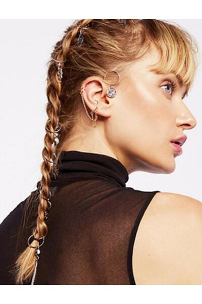 New Obsessions 10 Pieces Multicharm Multi-prong Hair Earrings Set