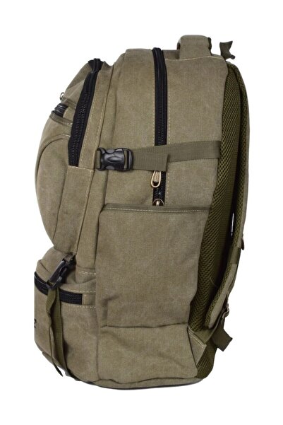ESCAPE Khaki Mountaineer Backpack Canvas Fabric 50 Liter Τσάντα εξωτερικού χώρου 1η Ποιότητα 501