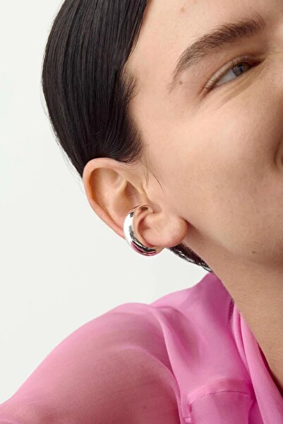 New Obsessions Chunky Boru Büyük Kıkırdak Küpe Tek Parça